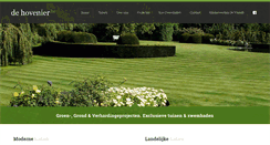 Desktop Screenshot of dehovenier.be